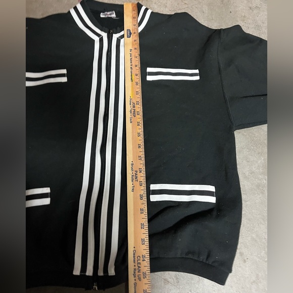 Vintage Jerzees Pin Stripe Zip Up Sweatshirt 🌵 - Picture 4 of 11